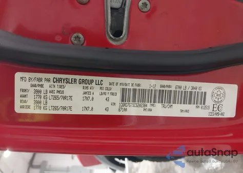 2012 Ram 1500 Slt z USA, uszkodzony, nr VIN 1C6RD7GT5CS202384